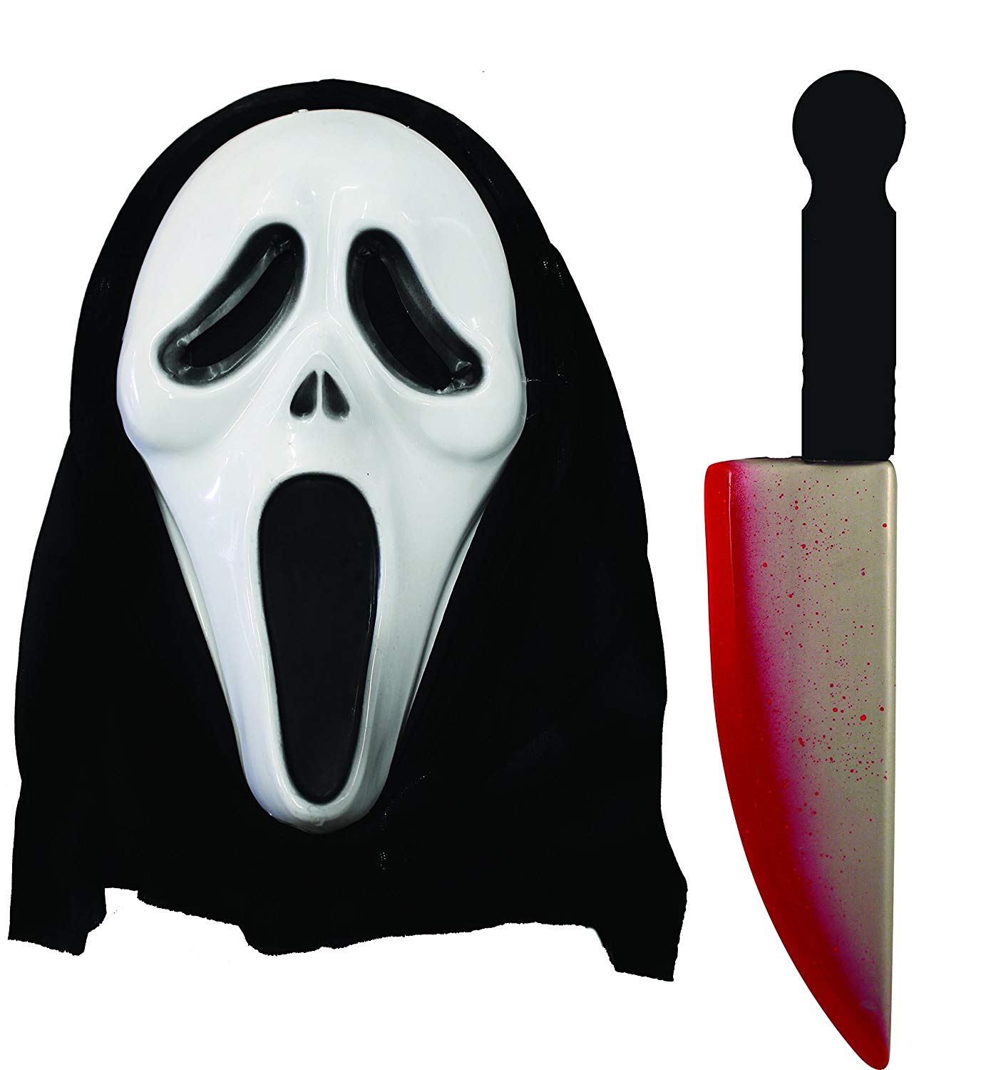 Screamer Mask and Bloody Knife I Love Fancy Dress